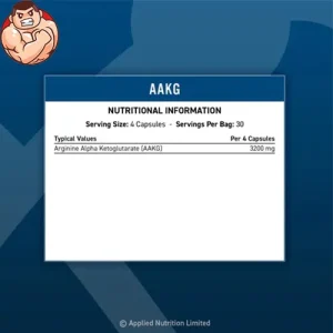 جدول ارزش غذایی مکمل aakg